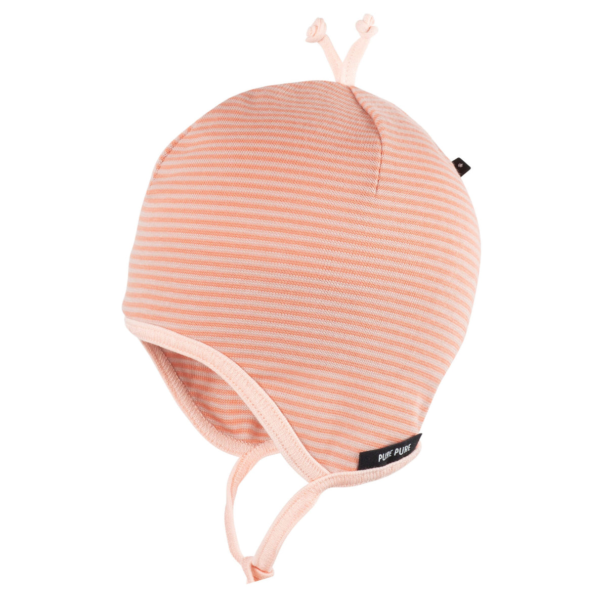 Baby Mütze rosa gestreift - von pure pure bauer