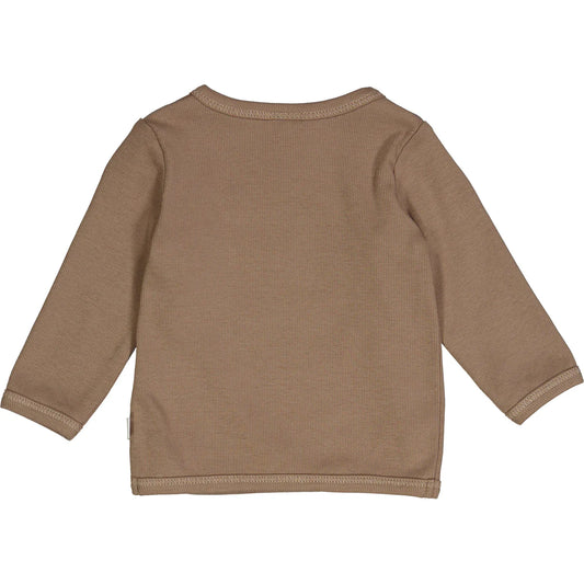 Cozy Me Rib Wickeltshirt walnut - von müsli