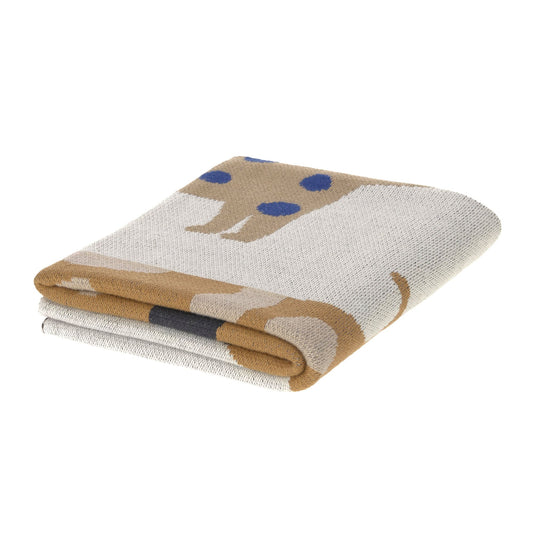 Babydecke Tiere Royal Blue