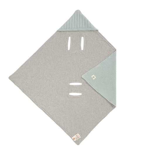 Babyschalen Decke light mint- von lässig