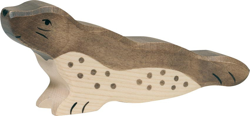 Seehund Kopf hoch - von Holztiger
