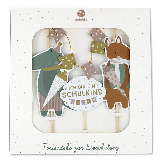 Einschulungs Cake Topper pastell - von ava&yves