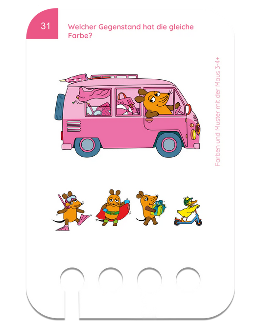 Farben & Muster mit der Maus 3-4J.