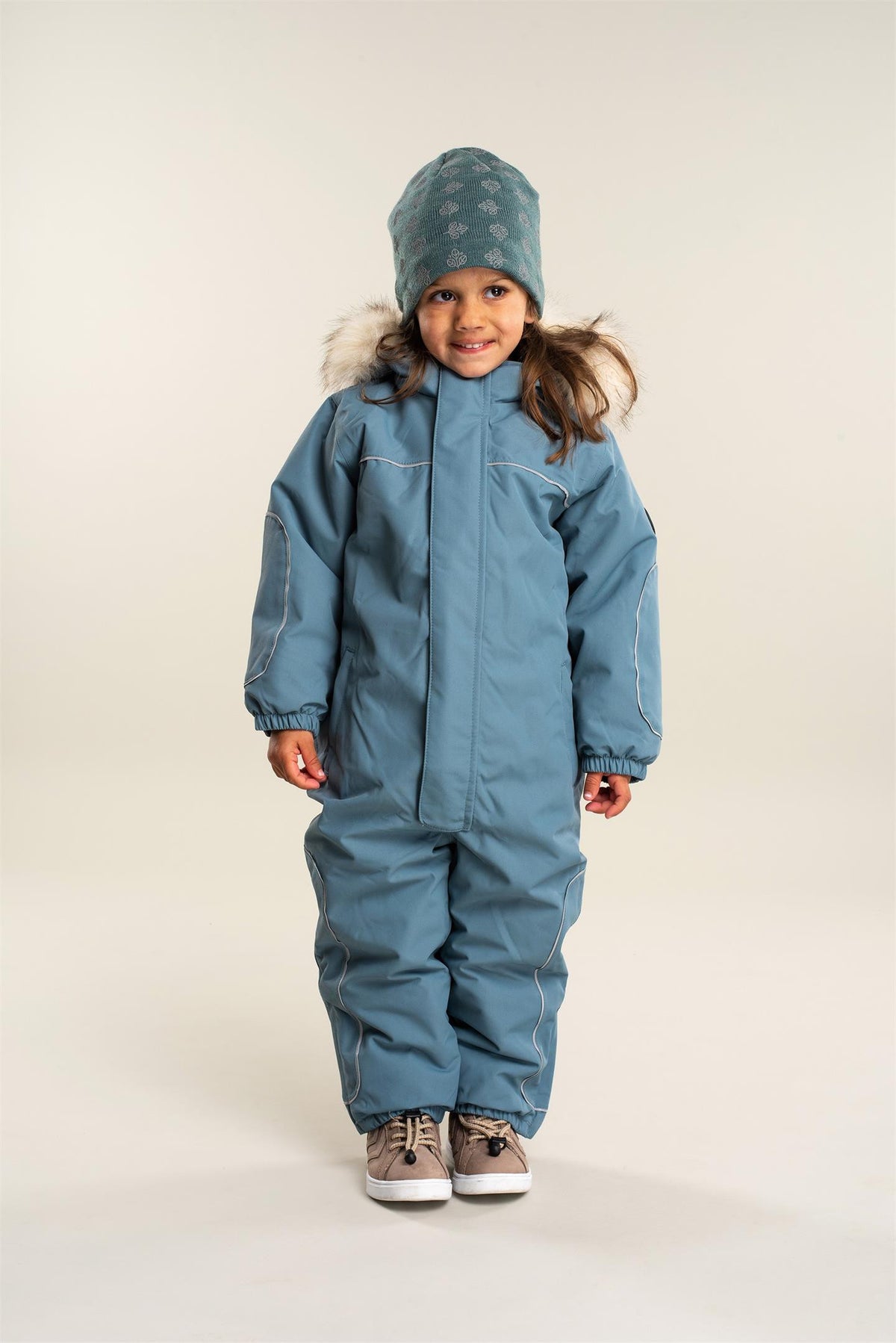 Timotei Beanie Mütze Grau Blau - von Gullkorn