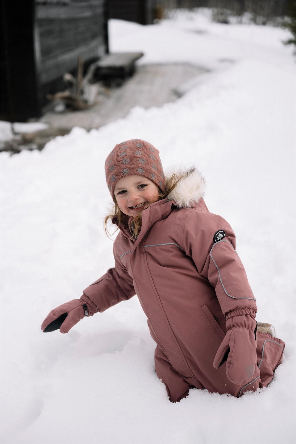 Timotei Beanie Mütze Smokey Rose - von Gullkorn