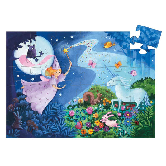 Puzzle Fee und Einhorn - von Djeco