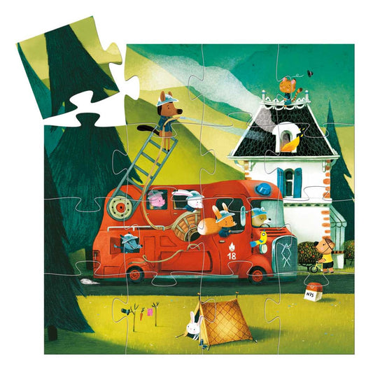 Puzzle Feuerwehrauto - von Djeco