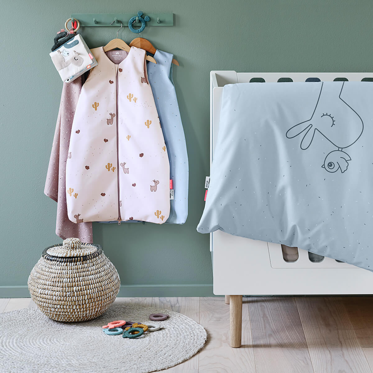 Baby-Bettwäsche 70x100 Lalee Blau - von donebydeer