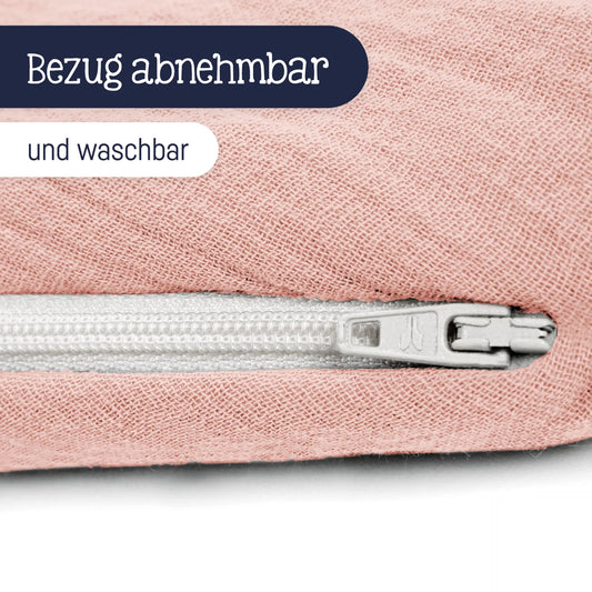 Stillkissen Musselin dusty rose - von Julius Zöllner