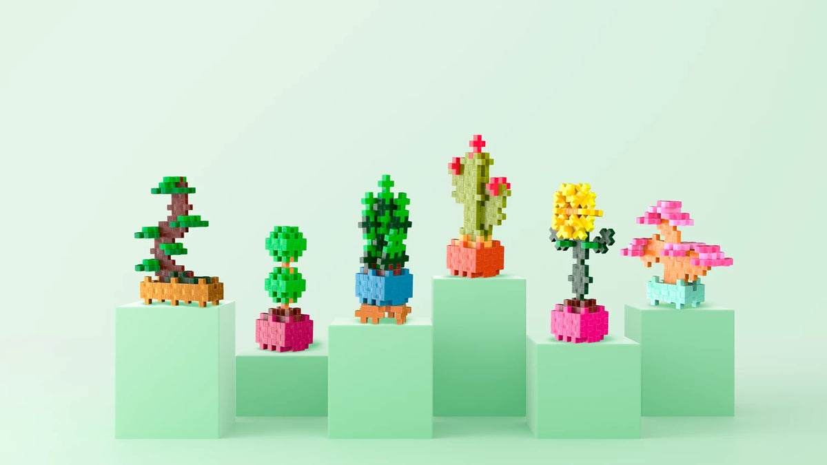 Kreativ Bausteine Mini Puzzle Schlangenpflanze