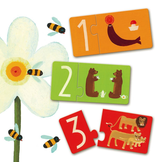 Duo Puzzle Zahlen - von Djeco