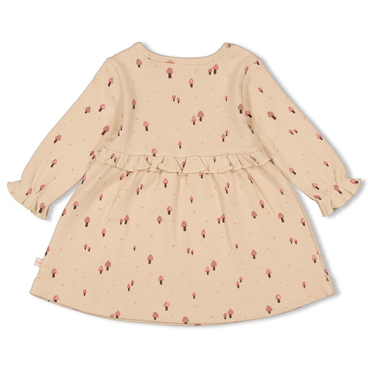 Geripptes Kleid AOP Grow your own way - von feetje