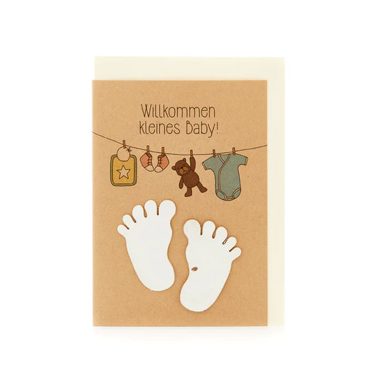Grußkarte Willkommen kleines Baby