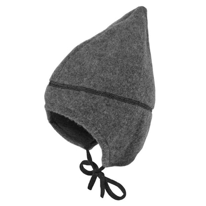 Mini Mütze Woll-Fleece graumeliert