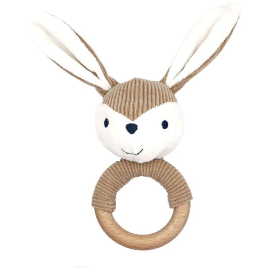 Beißring Hase Cord mit Nicky
