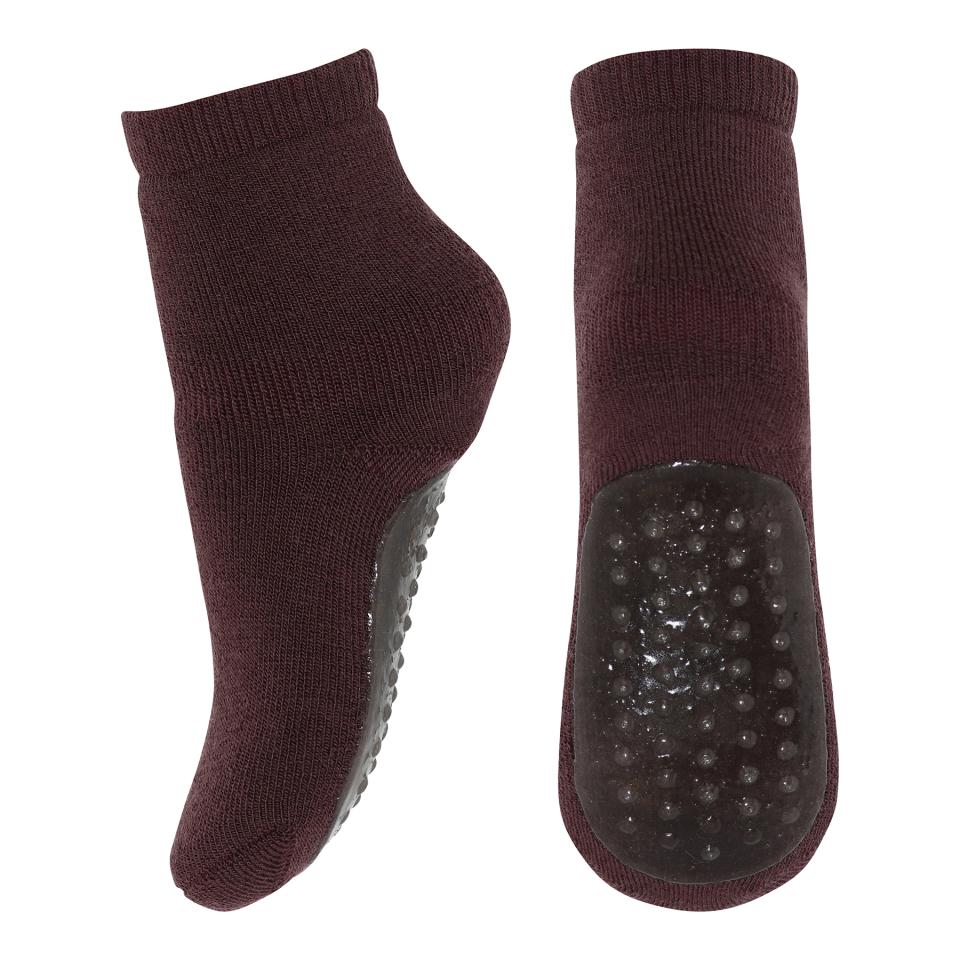 Woll Rutschesocken Grape Skin - von MP Denmark