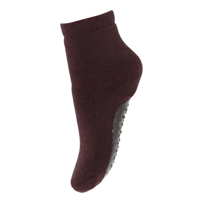 Woll Rutschesocken Grape Skin - von MP Denmark