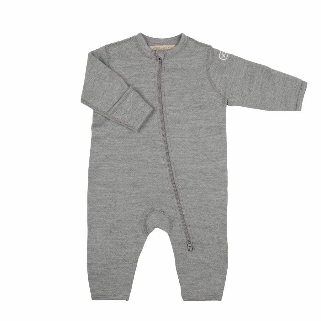 Wollfleece Overall Melangé Grau