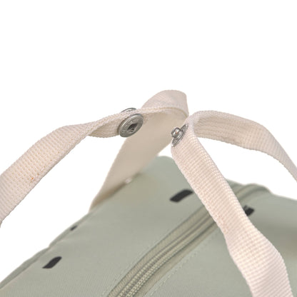 Kinderrucksack Square Happy Prints light olive - von lässig