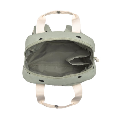 Kinderrucksack Square Happy Prints light olive - von lässig