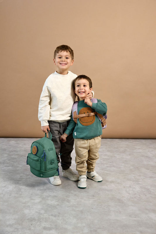 Kindergartenrucksack Little Gang dark green - von lässig