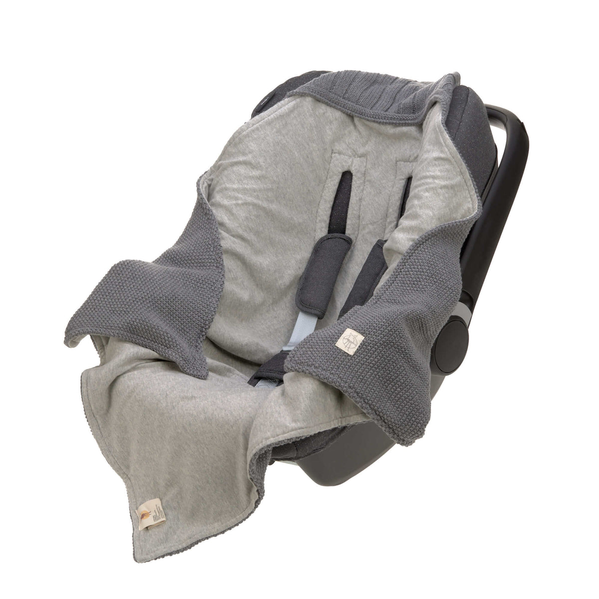 Babyschalen Decke Anthrazit- von lässig
