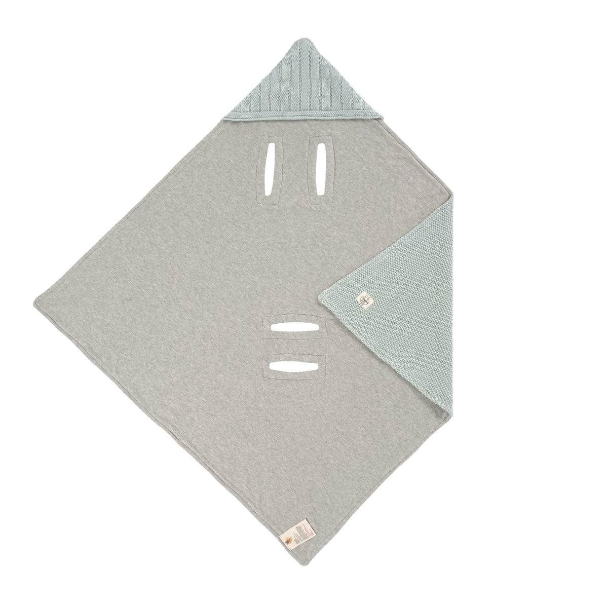 Babyschalen Decke light mint- von lässig