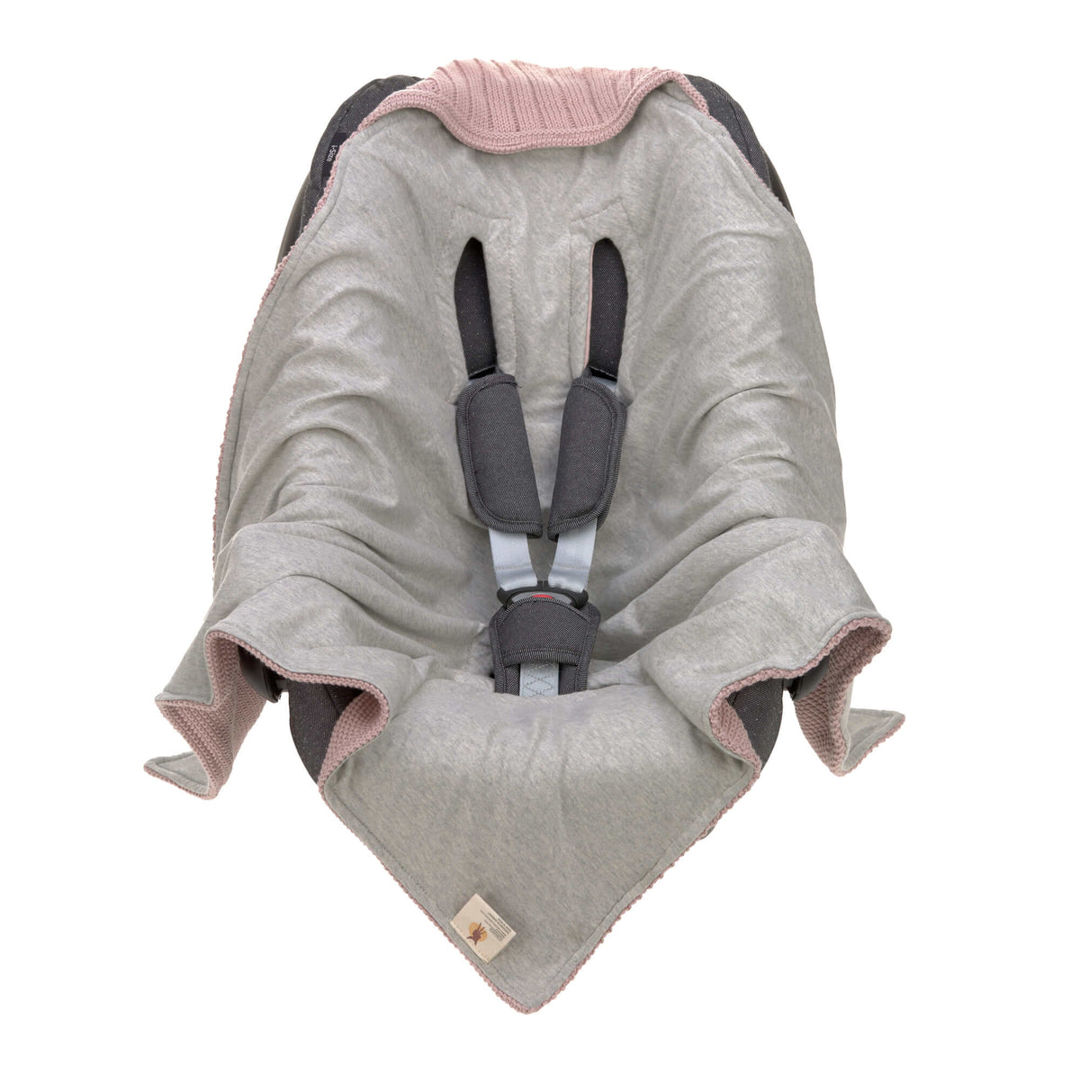 Babyschalen Decke dusky pink- von lässig