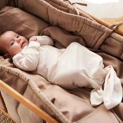 Cozy Me Rib Knot Gown light rose - von müsli