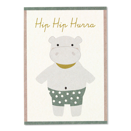 Postkarte Hippo - von ava&yves
