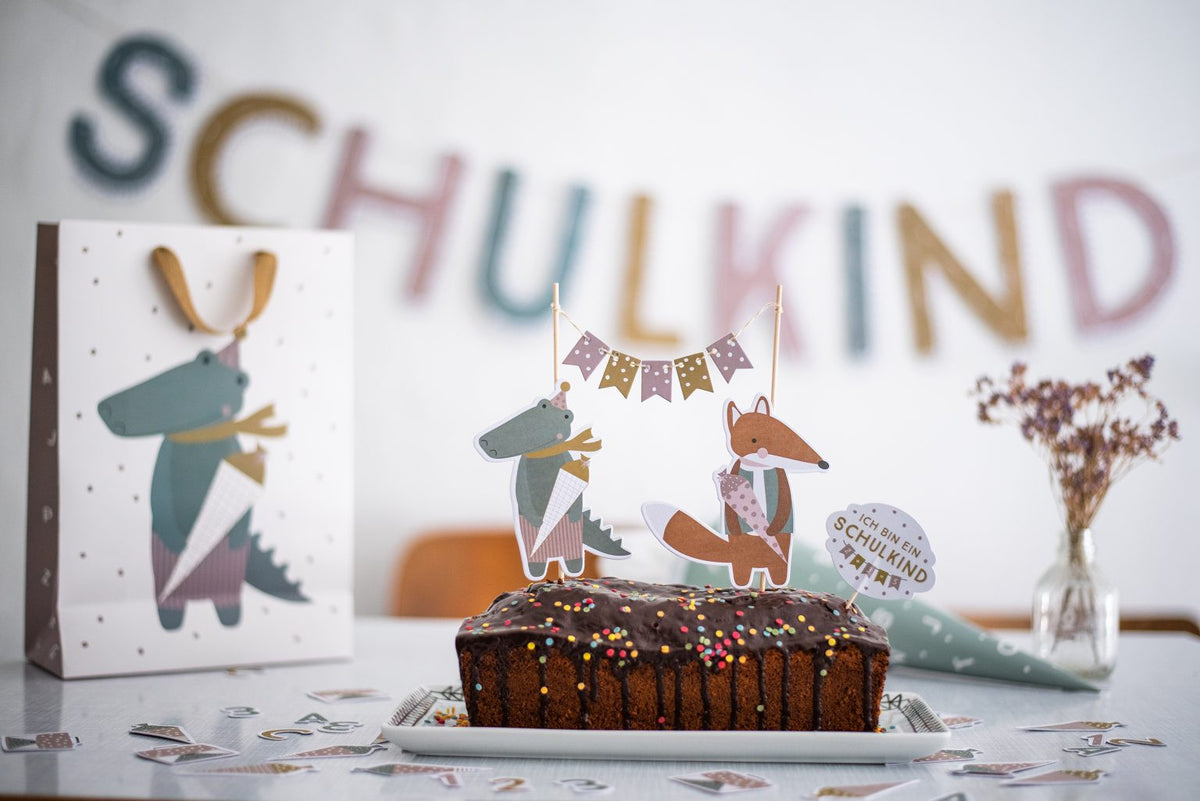 Einschulungs Cake Topper pastell - von ava&yves