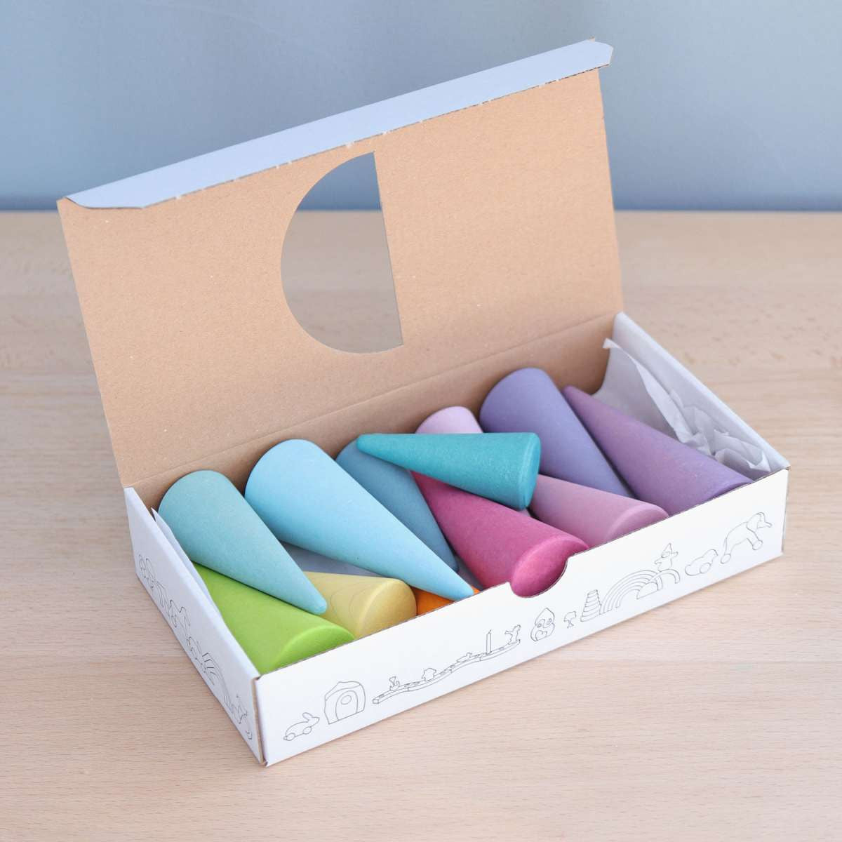 Regenbogenwald Pastell - von Grimm's