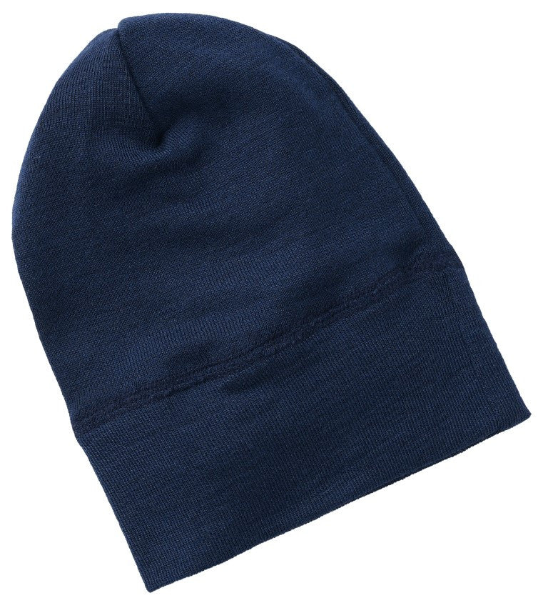 Babymützchen Wolle/Seide Navy - von Engel Natur