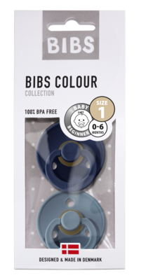 2er Set Colour Schnuller Deep Space&Petrol Gr. 1 - von BIBS