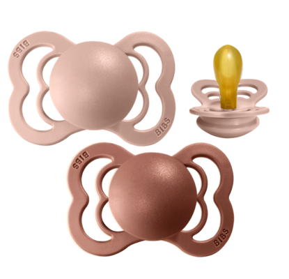 2er Set Supreme Schnuller Woodchuck&Blush Gr. 1 - von BIBS