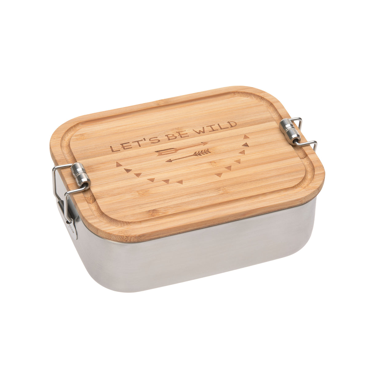 Edelstahl Brotdose Bamboo Adventure - von Lässig