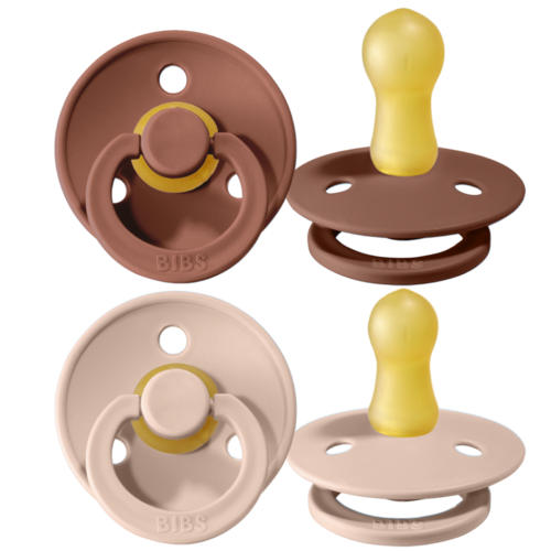 2er Set Colour Schnuller Woodchuck/Blush Gr. 1 - von BIBS