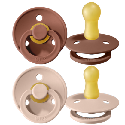2er Set Colour Schnuller Woodchuck/Blush Gr. 1 - von BIBS