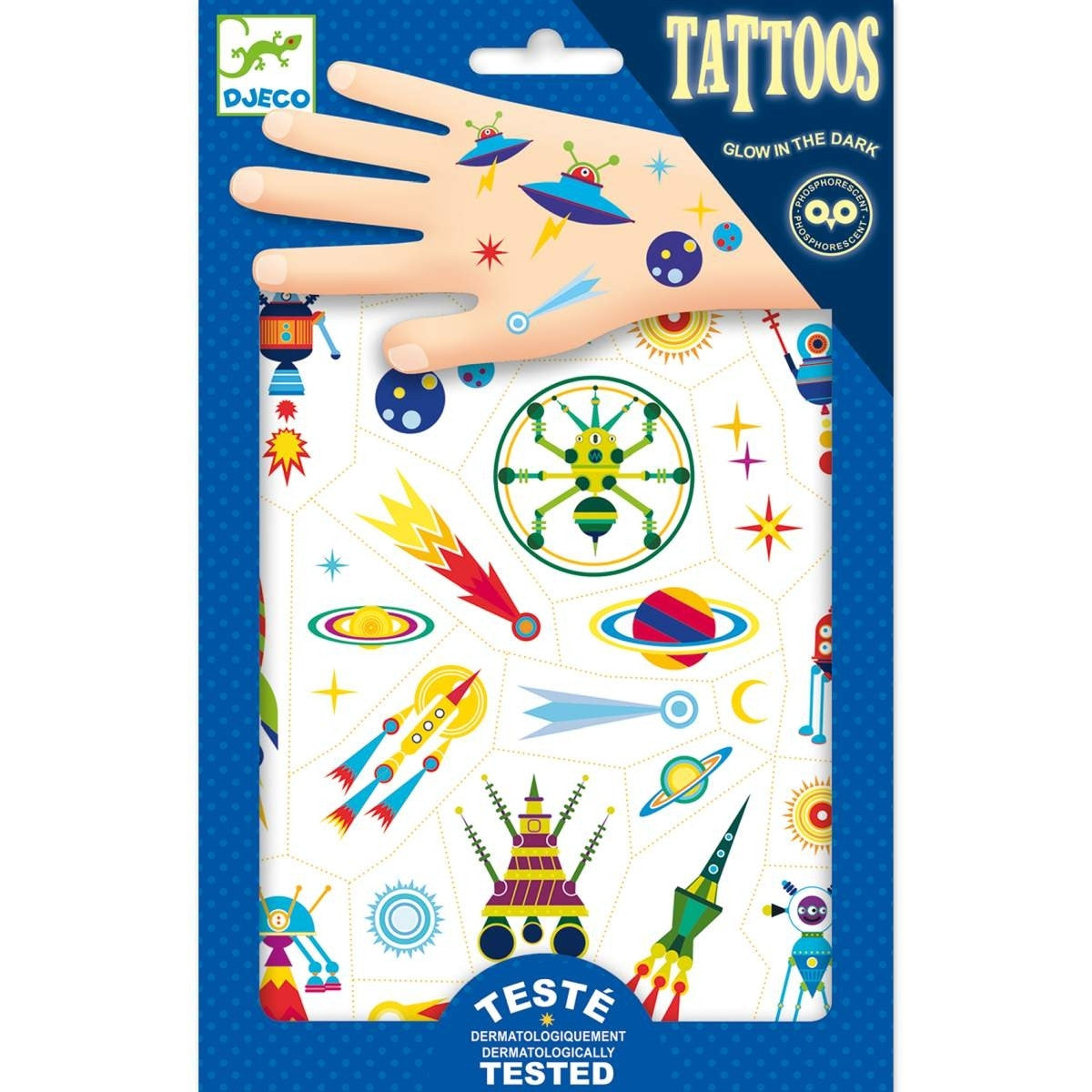 Tattoos Weltraum Kuriosität - von Djeco