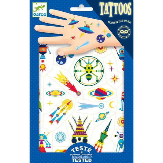 Tattoos Weltraum Kuriosität - von Djeco