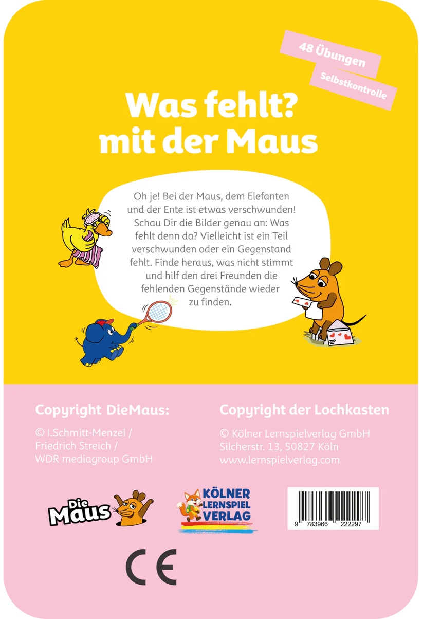 Was fehlt? mit der Maus 3-4J.