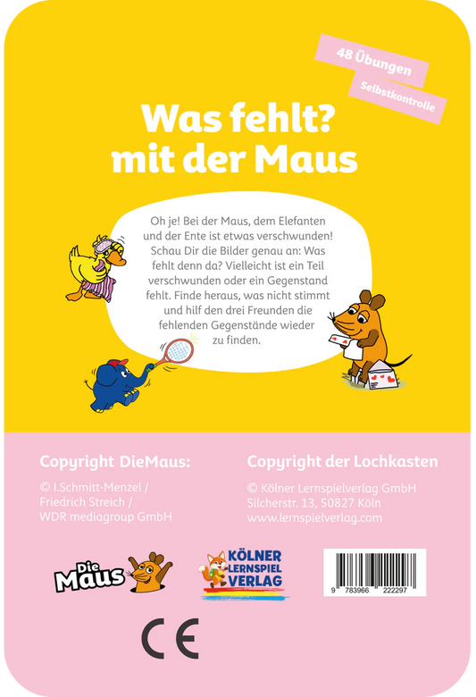 Was fehlt? mit der Maus 3-4J.