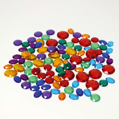 100 Kleine Glitzersteine aus Acryl - von Grimm's