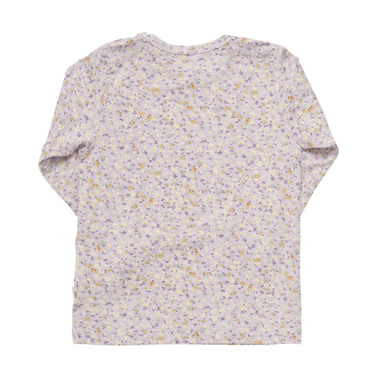 T-Shirt Bamboo misty lilac Blümchen - von minymo
