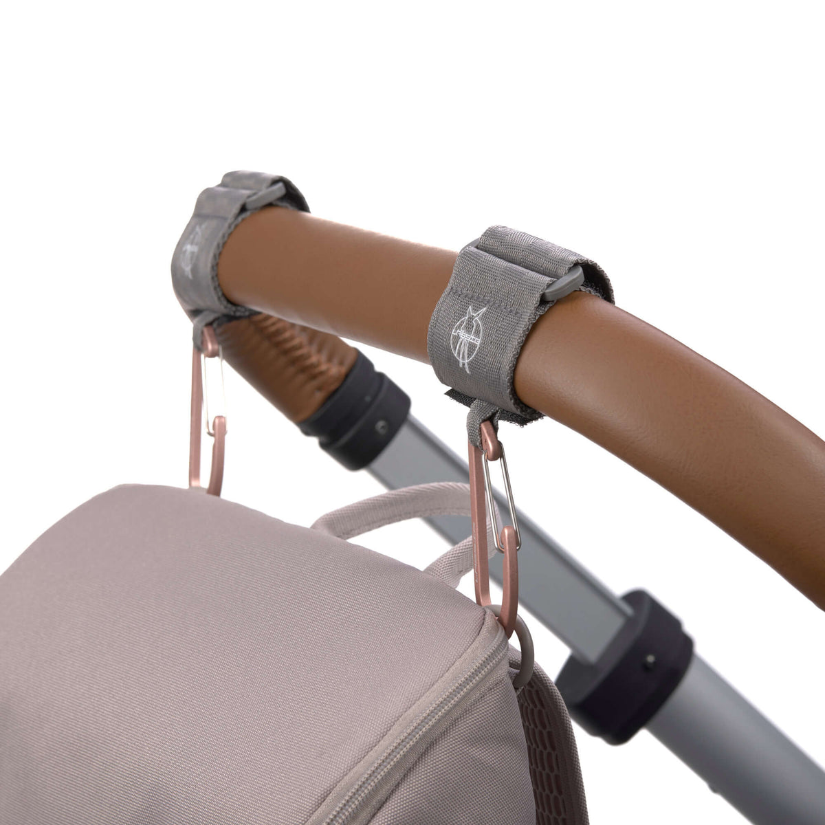 Kinderwagenhaken Karabiner Grau - von Lässig