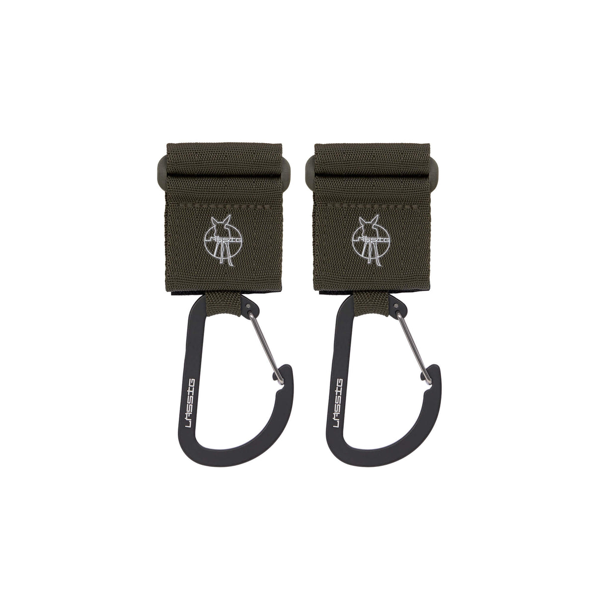 Kinderwagenhaken Karabiner Olive - von Lässig