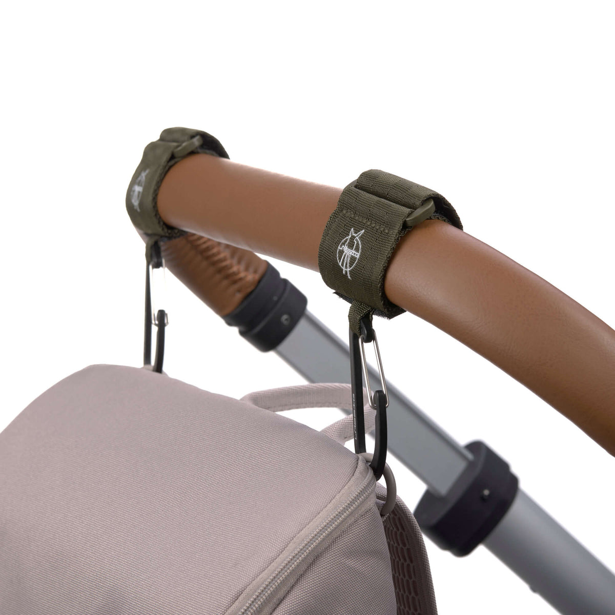 Kinderwagenhaken Karabiner Olive - von Lässig