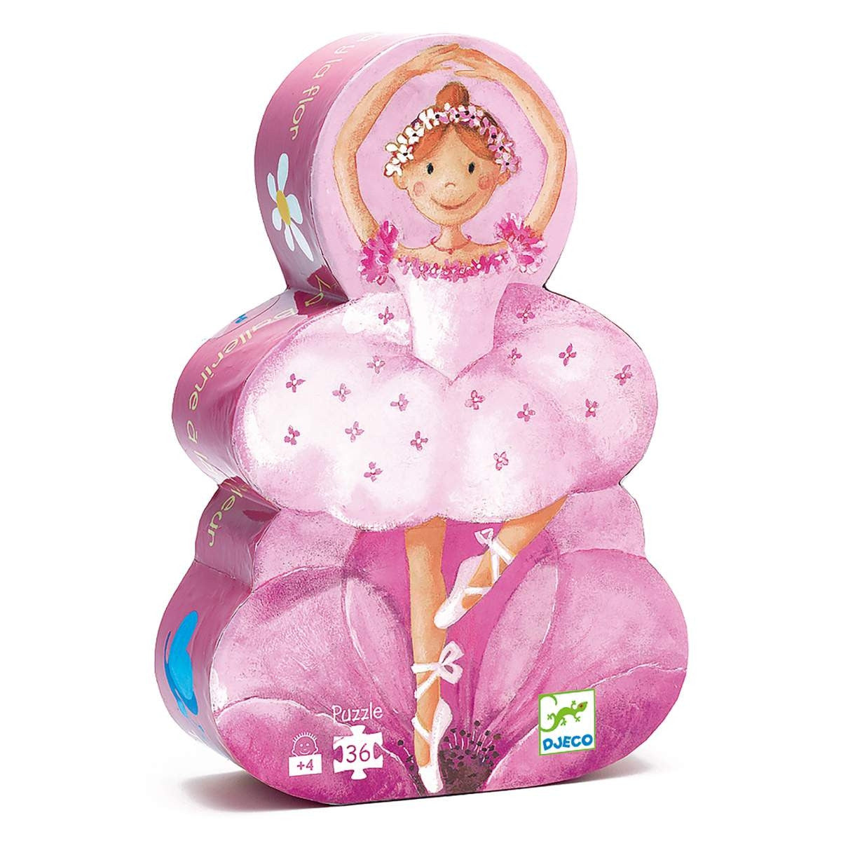 Puzzle Ballerina mit Blumen - von Djeco