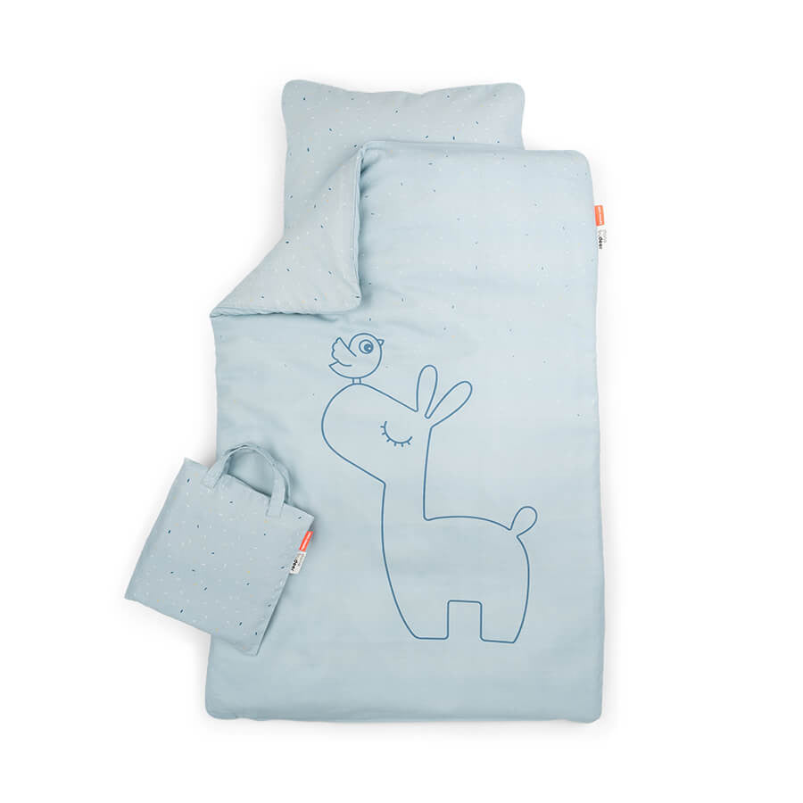 Baby-Bettwäsche 70x100 Lalee Blau - von donebydeer