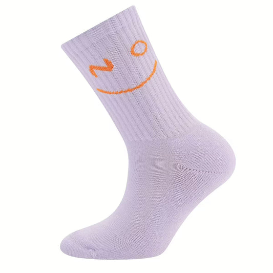 Tennis Socke Neon Smile flieder